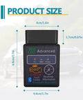 Compact Bluetooth OBD2 Scanner Diagnostic Tool For Your Ride Nail Down Engine Trouble Fast dimensions 6.9x4x1.7cm