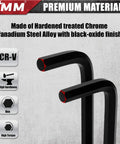 Close-up of 31-Piece Hex Key Wrench Set in Chrome Vanadium Steel with black-oxide finish.