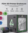 3D Printer Enclosure With Temperature Control And LED Lighting, Dustproof, Noise-Reducing Housing with large window setup