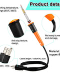 Honoson orange electric hot knife cutter with blade set, 30W, corded, anti-slip grip