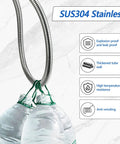 44 Inch Commercial Sink Sprayer Hose With Universal One Half Inch NPSM Female, Stainless Steel Features Chart