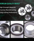 Two Piece Front Wheel Hub Bearing Kit Left And Right For Focus 2012 2018 And C Max 2013 2018 OEM Style Replacement For HUB81 NT510110 WH188 Durable Bearings Long Lasting