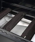 Heavy Duty Adjustable Porcelain Steel Gas Grill Heat Plate Shield 4 Pack in grill extends from 11.75 to 21 inches