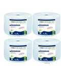 Straight Heavy Duty 5/16 Inch Medium Recycled Bubble Wrap Four Roll Bulk Pack 360 Square Feet With EZ Tear Perforations displayed.