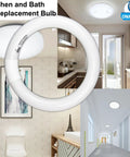 Get Your Space Lit With 8 Inch Circular Fluorescent Bulbs 22W T9 Circline 1250 Lumen Daylight 6400K G10q 4 Pin Base displayed in kitchen and bath