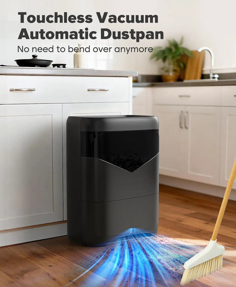 Touchless Vacuum Automatic Dustpan With 6L Capacity, 20Kpa Corded Canister Vacuum in kitchen with auto sensor activation