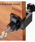 Aluminum Alloy 35mm Milling Cutter Kit For Hinge Fixtures With Clip Drill Bit Drilling Guide Hole Locator For Woodworking Cabinets And Furniture Installations Side And End Milling DIY Friendly And Easy To Use Precise Hole Alignment on cabinet door