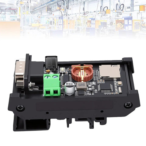 Straight Fire RS232 Serial Port Recorder For Capturing Critical Data Logs Directly To Memory Card With Spot On Timestamps, showing detailed circuit board layout.