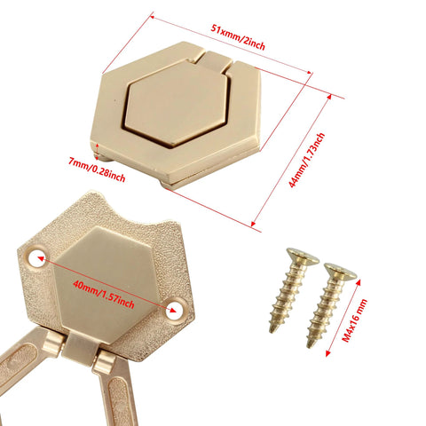 Two Pack Zinc Alloy Flush Mount Cabinet Pull Handles Gold Finish Flat Ring Style With 40mm Hole Distance And Screws Included
