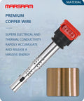 Ignition Coil Pack UF575 Replacement for VW and Audi with premium copper wire core, close-up with connector and coil details