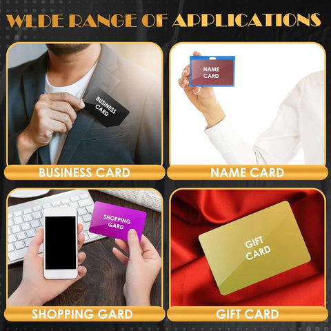 Wide range of applications for 100 Piece Colorful Aluminum Engraving Blanks For Laser Etching 86 X 54 mm 0.21 mm Thick