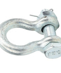 Heavy Duty Bow Anchor Shackle For Ship Lifting 2T To 6.5T Galvanized Alloy Steel Hardware Tool With Nut, close-up view.