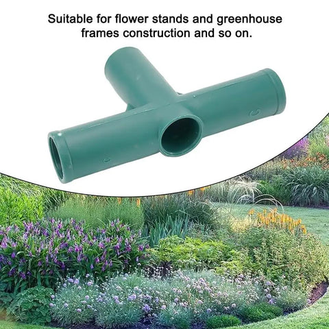 Heavy Duty Tough As Nails Plastic Joint Connectors For 19mm PVC Pipe Garden Frames And Cold Frames Green 8 Pack Plant Support Fittings For Sturdy Outdoor Structures And Vines