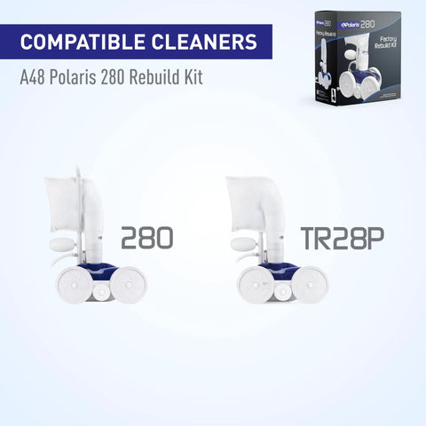 Heavy Duty 280 Factory Rebuild Kit For TR28P UTV Models with Polaris 280 and TR28P compatible cleaners