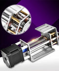 Slick Electric Linear Rail Guide And Z Axis Slide Module featuring stainless steel and stepper motor for CNC upgrades.