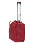 Underseat Carry On Luggage With Wheels Red Travel Friendly And Flight Ready With Large Main Compartment Fits Under Airplane Seats