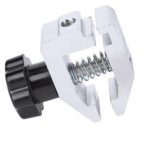 Push Pull Force Fixture With Edge Clamp And Stainless Steel Jaw Gauge Clamp Built Tough For Rubber Cable Paper Film And Electronic Component Testing Up To 500N Thrust Tension Meter For Tensile And Destructive Tests, side view