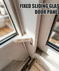 Installed Eight Pack Patio Door Clips And Fixed Panel Brackets For Wood Gliding Sliding Doors Durable Plastic Construction