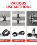 Ten Pack 2 Inch Stainless Steel Cable Clamps With Rubber Cushioned Hose Clamp Insulating various use methods, single, double, multi-angle.