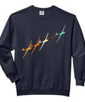Glider Pilot Sweatshirt For Airplane Lovers Funny Flying Theme Soaring And Gliding Gear Comfort Colors Adult Crewneck Sweatshirt