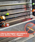 Fishing rods with green knot tying tool for fishing pack of 2 safe hook guard to prevent hook injuries while tying tackle