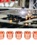 5Pcs Copper Plasma Cutter Nozzle, Electrode Tip, Spray Head Pro Grade Accessories Kit For 125A Cut Machines in action
