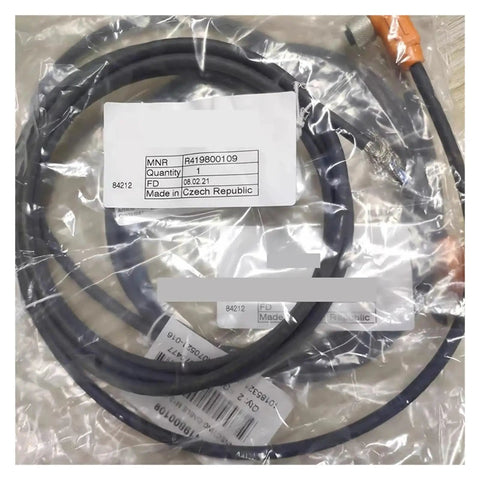 Super Heavy Duty Proportional Valve Cable With Multi Pin Plug Connector Straight Swap Upgrade For Hydraulic And Pneumatic Machinery R419800109, packaged with label.