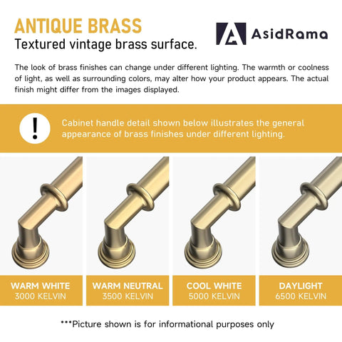 2 Pack 10 Inch Champagne Bronze Cabinet Pulls Heavy Duty Solid Kitchen Cabinet Handles For Cabinets And Bathrooms, Rust Proof, Non-Toxic, Easy Install, Champagne Gold Drawer Hardware For A Sleek, Built-To-Last Upgrade. Antique brass finish under varied lighting.
