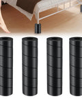 Easy Peasy Bed Frame Toe Protectors Spiral Foam Leg Covers for any furniture legs, black rubber, scratch-free upgrades.