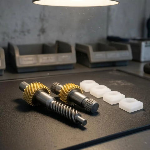 Upgrade Your Ride With This Ultimate Convertible Top Latch Motor Gear Repair Kit That Swaps Out Worn Plastic Helical Gears For Durable Steel Parts To Fix E46 And E64 Roof Issues Fast. Steel gear kit with bushings
