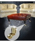 Orange Piano Copper Stem Casters For Small Furniture And Chair Wheels on stylish furniture with smooth rolling action.