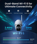4K Solar Wireless Outdoor Security System With Color Night Vision 360 Degree Pan Tilt Auto Tracking Wi Fi 6 2.4 And 5 GHz Encrypted Local Storage No Subscription Home Hub Included 2X Argus PT Ultra Wi-Fi 6 promotion