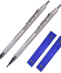 Two Pack 2.0mm Lead Holder For Drafting And Sketching With 24 Replacement Leads Gear Driven For Consistent Sharp Lines Pro Grade Tool