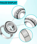 Top Tier Heavy Duty Front Wheel Hub Bearing Plus Grease Seal Kit No Sweat Rebuild Fix For Ezgo Txt Gas And Electric Golf Carts Since 1976 Up, detailed view of bearings.