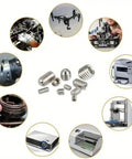 304 Stainless Steel Socket Head Hex Set Screw Kit Cup Point With Metric M3 M4 M5 M6 M8 400 Piece Divided Storage Case