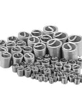 60 Piece Thread Repair Kit With Durable Wire Inserts For Stronger Bolt Connections In Low Strength Materials Easy Fix For Damaged Threads And Uniform Load Distribution, assorted wire inserts