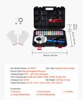 Hydraulic Hose Crimper Kit With 7 Dies For Auto AC Repair, Snap-On Hydra-Krimp Manual Hydraulic Crimp Tool in Case