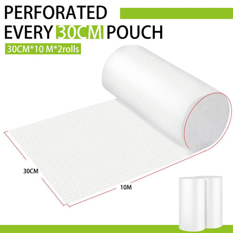 Bubble Cushioning Wrap Roll For Shipping And Moving, 12 Inch By 65 Feet, Nylon Protective Packing Material Pack Of 2 shown rolled out