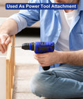 Heavy Duty 13 In 1 Adjustable Screwdriver Set With Premium Torx Phillips Hex Bits For Quick Home Fixes, used with power drill.