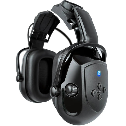 Cap Mounted Ear Muffs For Hard Hats With 29dB SNR Adjustable Helmet Attachments Black Safety Earmuffs Lets You Rock Out To Tunes Hands Free With Smartphone While You Work Great Hearing Protection