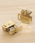 Gold magnet cabinet catches and door stops with soft close dampers for wardrobe and furniture hardware easy install plug and play