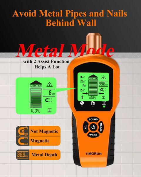 Heavy Duty Wall Stud Finder And Drywall Scanner With Smart Magnetic Sensor Rock Solid Accuracy For Hunting Wood Metal Pipes And Live Wires No Sweat For Any Weekend Warrior Or Serious Diy Pro