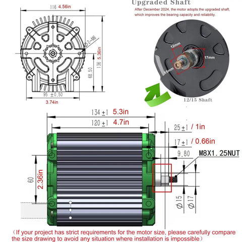 Beast 72V 5000W Brushless Motor Kit With 6800 RPM Electric Dirt Bike Motor And 100A FarDriver Controller For Go Kart And Dirt Bike Upgrades For Off Road Adventures And DIY Vehicle Projects