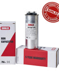 Dual Run Capacitor 45 And 5 Microfarads For HVAC Plug And Play 370V 440V CBB65 Round Replacement, Replaces 12288 TRCFD455 PRCFD455A 4JR05