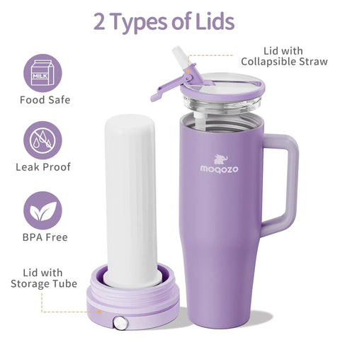 Reusable Breastmilk Storage Bottle With Insulated Cooler Keeps Baby Feed Fresh For 24 Hours Travel Ready Mom Hacks with two lid options.