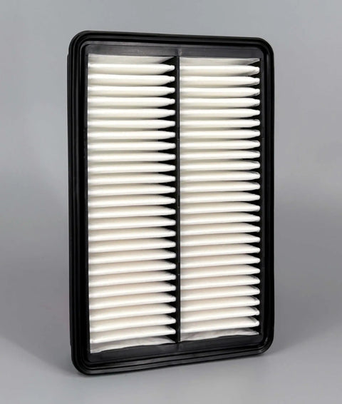 Engine Cabin Air Filter Set for Mazda CX-5 2013-2024, close-up view of air filter component, vertical orientation, white pleated material