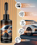 Fast Acting Windshield Crack Repair Kit With Glass Repair Liquid Glue For Chips And Cracks Two Piece Auto Glass Repair Set bottle