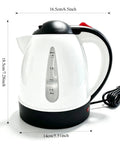 Kickback Ready 24V Car Kettle 1000ML Portable Electric Water Heater For Trucks RVs And Vans with measuring details.