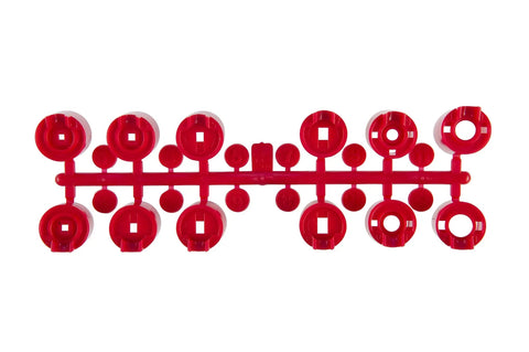 PGP Adjustable Rotor Sprinkler Nozzle 10 Pack Red With Installation Key Included For Lawn Care And Irrigation, nozzles shown