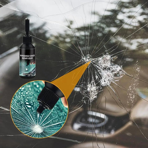 Windshield Crack Repair Kit For Cars With Advanced Resin Formula Quick Fix In About 20 To 30 Minutes makes cracks look like new